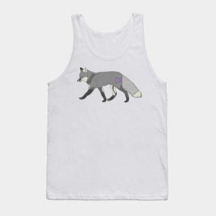 Fox Heart Purple Tank Top